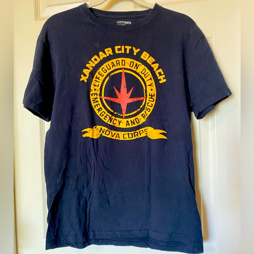 Marvel Nova Corps Gear and Goods Unisex Men Graphic T Size M Lootcrate Exclusive